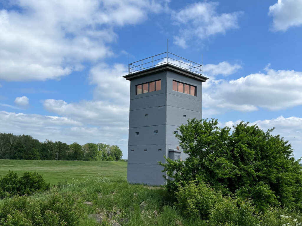 Former GDR border tower in Darchau